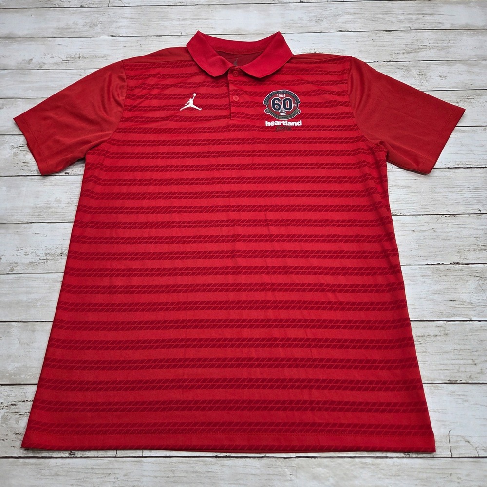 Jordan St. Louis Cardinals 60th Anniversary Polo Mens M Red Dri-FIT FN6924-657